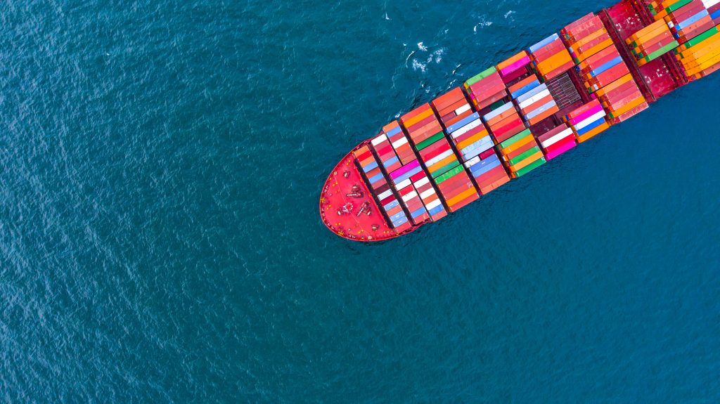 container cargo ship business logistic sea